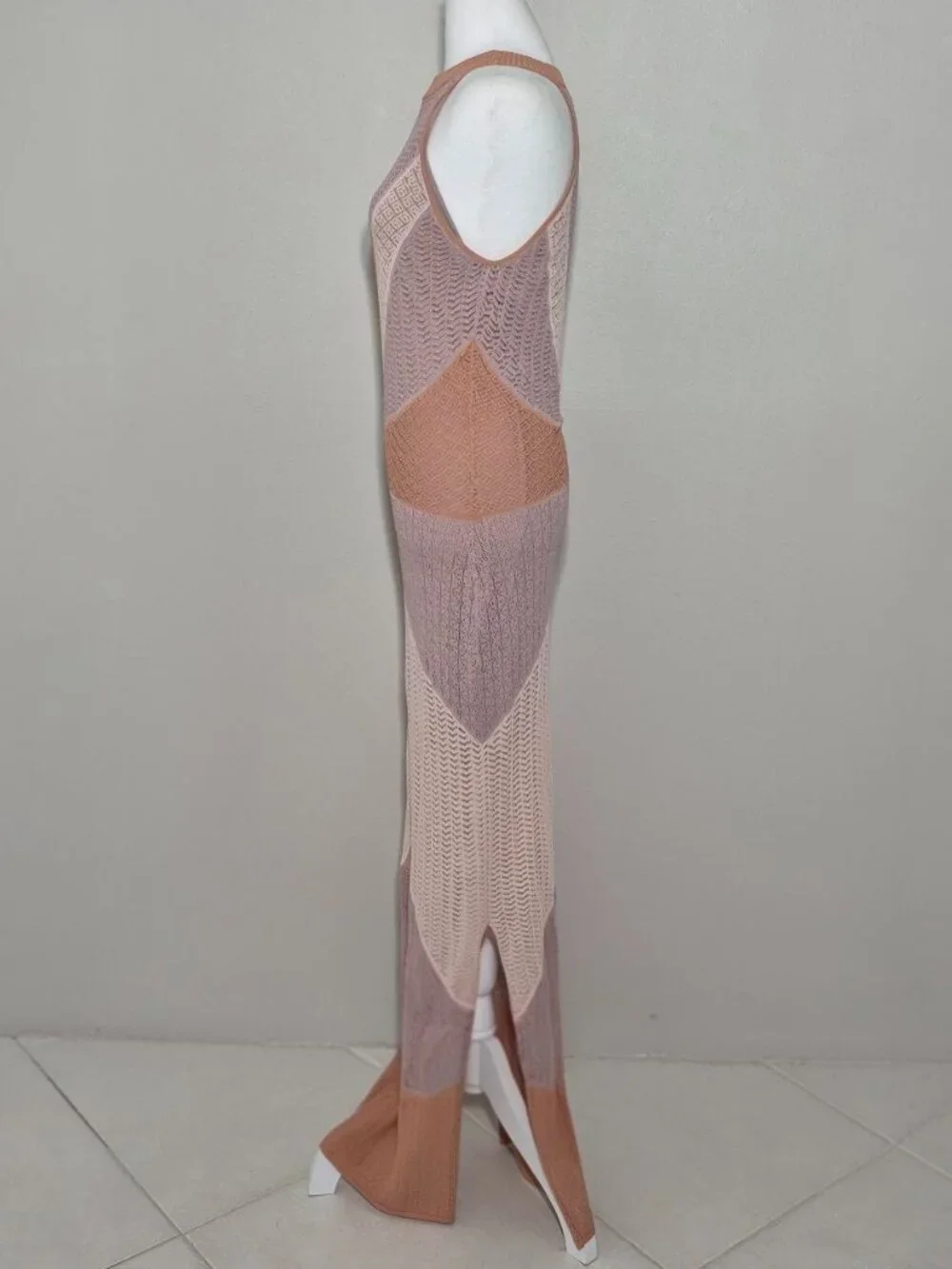 VENUS Women’s Sleeveless Knit Halter Maxi Dress Size Small NWOT - Picture 3 of 10
